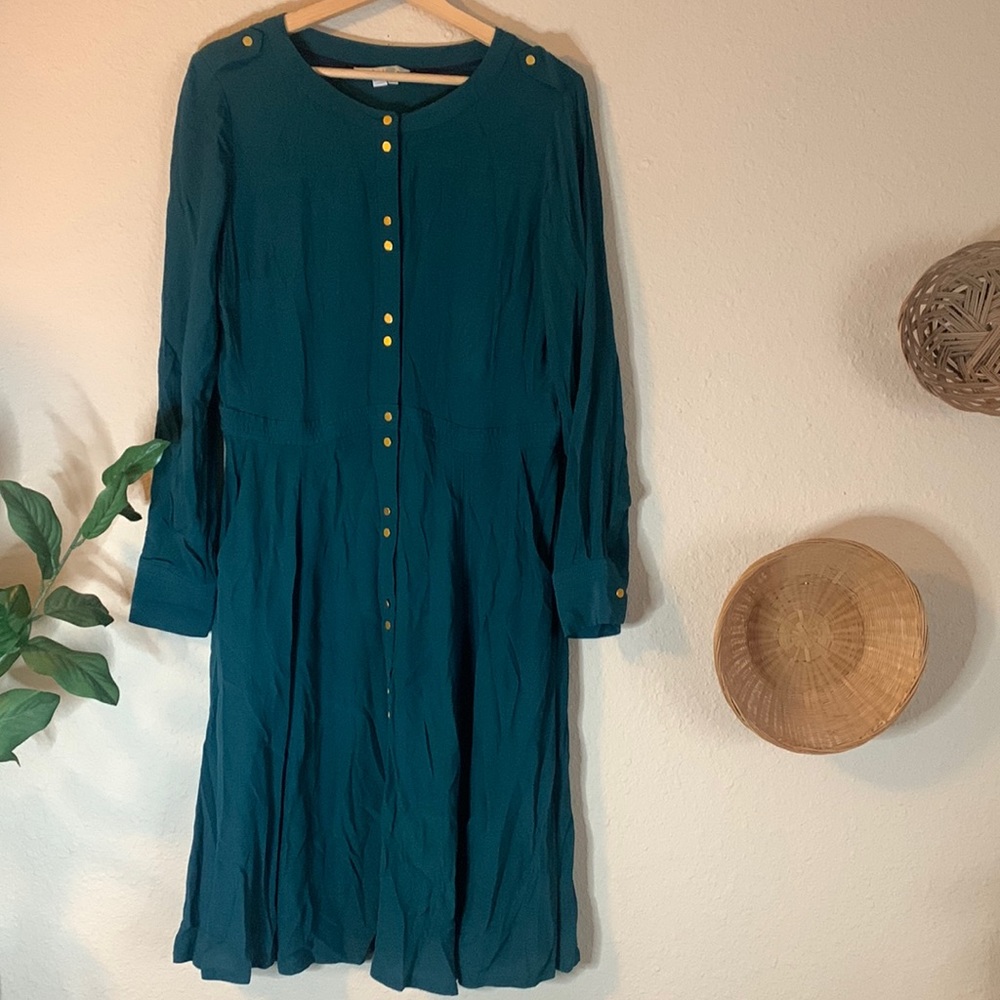 Boden button up dress